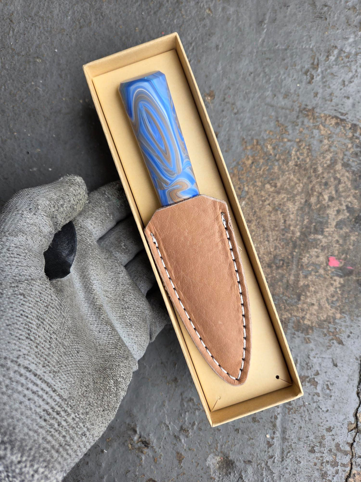 Sgian Dubh 02 - Blue & Orange
