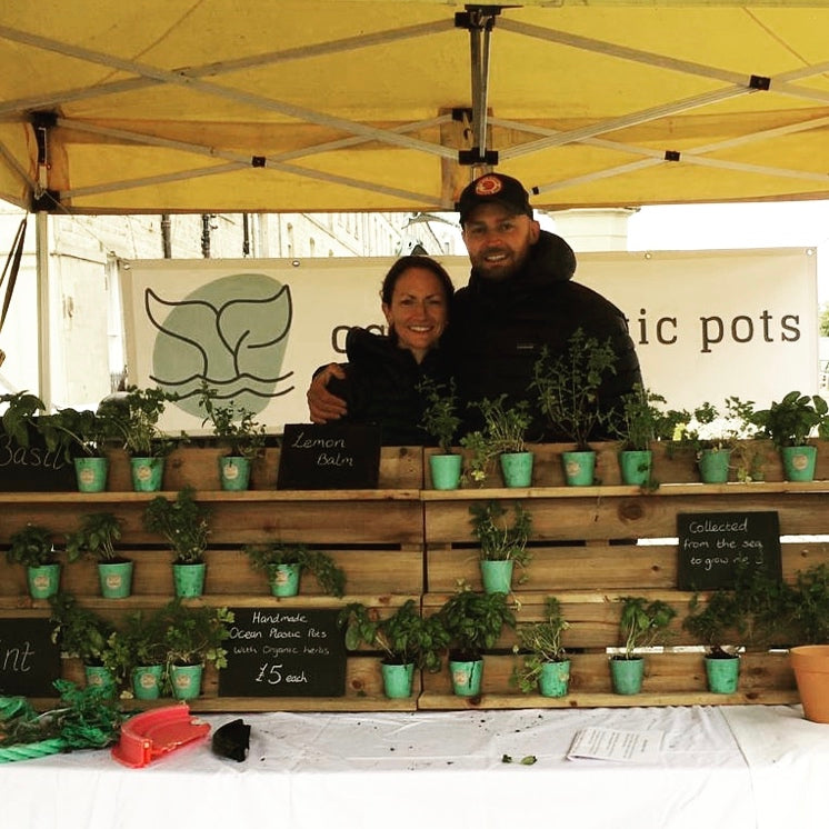 Selling our First Pots at Leith Market, Edinburgh