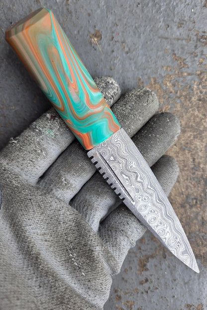 Sgian Dubh 05 - Green Orange