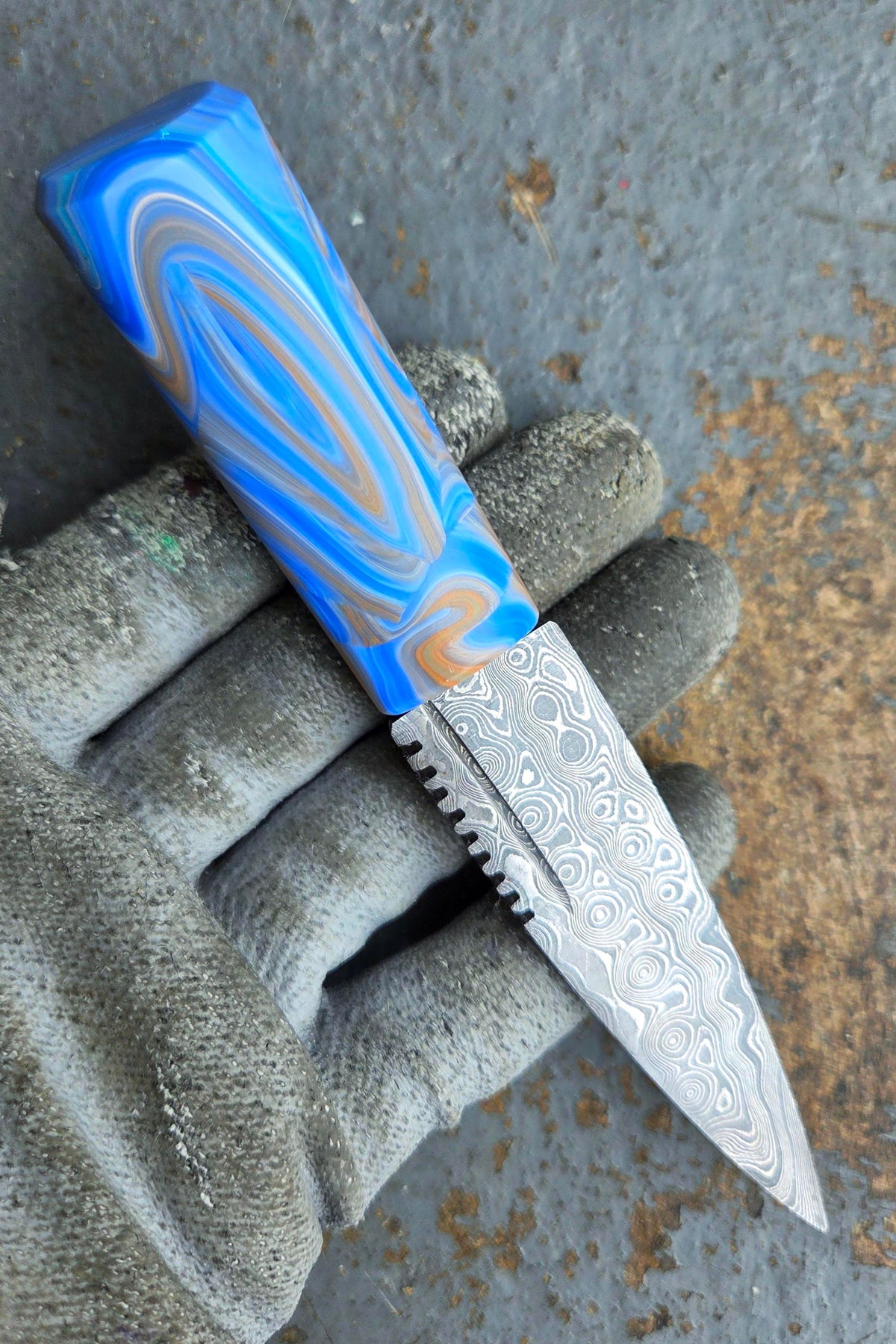 Sgian Dubh 02 - Blue &amp; Orange